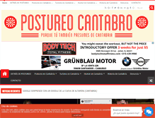 Tablet Screenshot of postureocantabro.com